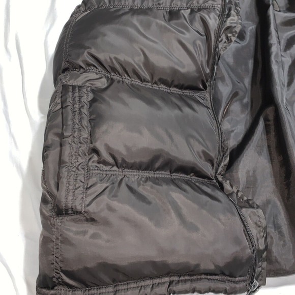 Southpole Mens XL thick Puffer Vest Dark Brown Zipper  With Front Pockets, Logo - Picture 5 of 9